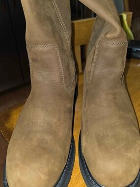 Wolverine Steel Toe Tan  Pull-On Work Boots